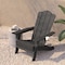 Flash Furniture Gray Adirondack Patio Chair with Cupholder LE-HMP-1044-10-GY-GG - alternate 2